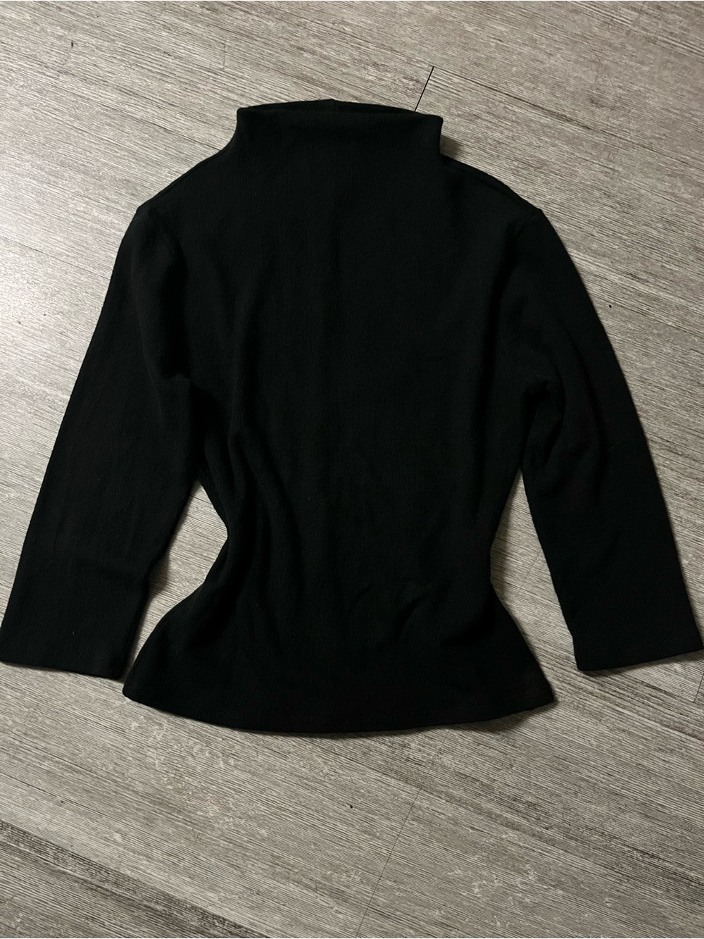 Reformation Black Funnel Neck Sweater